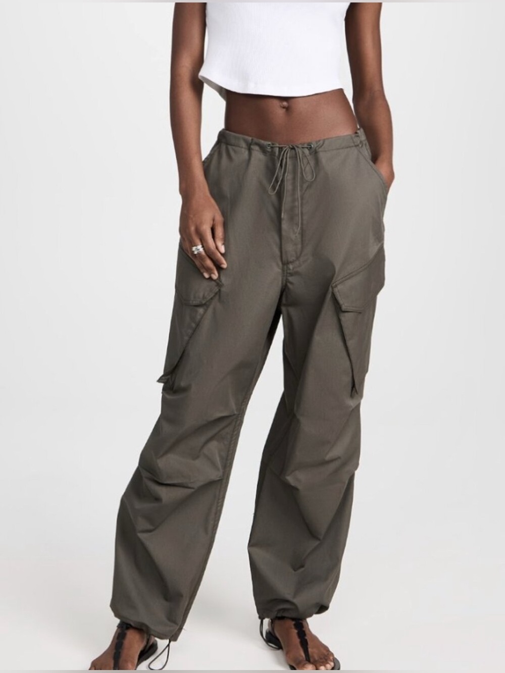 AGOLDE Ginerva Cargo Pants XS Dark Green